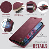 CaseMe iPhone 13 Pro Kotelo C49 Series Punainen