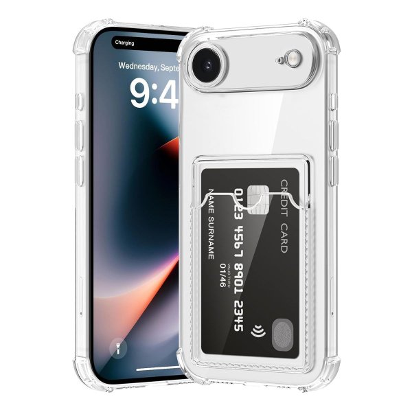 iPhone Air Kuoret Korttipidikkeellä Läpinäkyvä