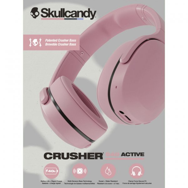 Skullcandy Langattomat kuulokkeet Crusher 540 Active Over-Ear Soft Pink