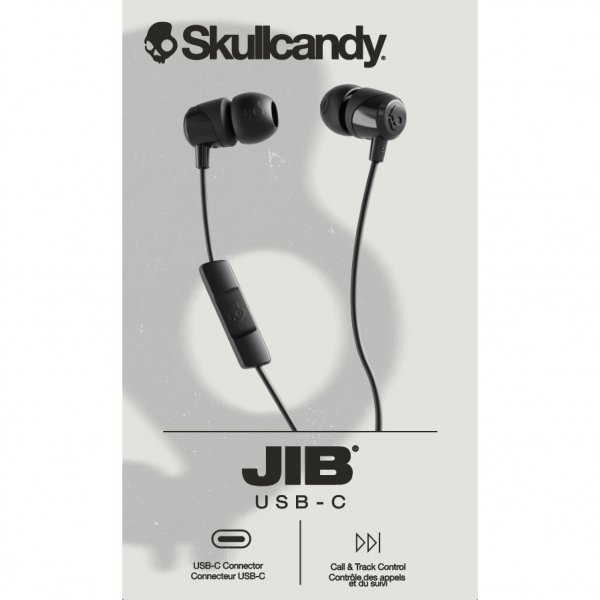 Skullcandy Johdolliset JIB USB-C True Black -kuulokkeet