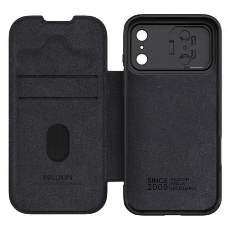 Nillkin iPhone 17 Pro/iPhone 18 Pro Kotelo Qin Pro Musta