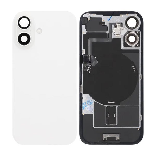 iPhone 16 Takalasi Kokonainen OEM - Valkoinen