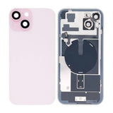 iPhone 15 Plus -mallin takalasi pienosineen – Vaaleanpunainen