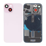 iPhone 15 Takalasi pienosilla - Pinkki
