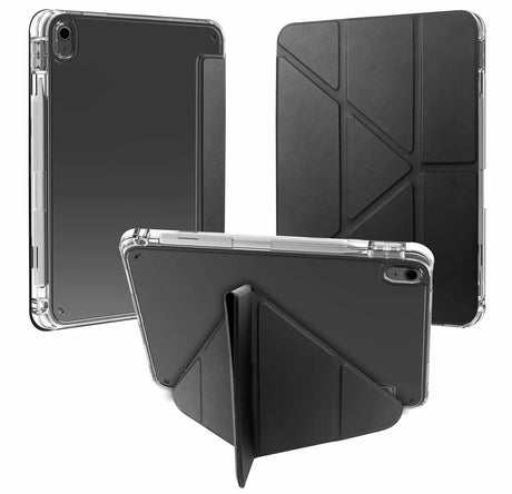 X2O iPad 11 (A16)/iPad 10.9 (gen 10) Kotelo FlexFold Folio Musta