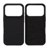 iPhone 17 Pro Max Kuori Liquid Silicone Musta