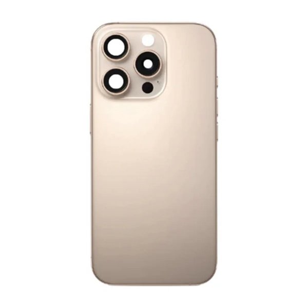iPhone 16 Pro Max Takalasi pienosilla - Hiekanvärinen titaani