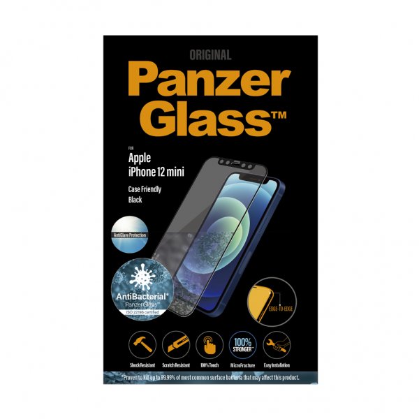 PanzerGlass iPhone 12 Mini Näytönsuoja Edge-to-Edge Anti-Glare