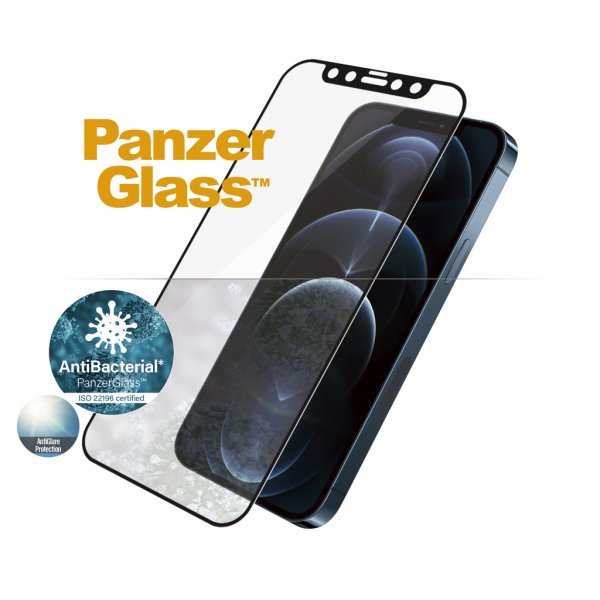 PanzerGlass iPhone 12 Pro Max -näytönsuoja, reunasta reunaan, heijastamaton
