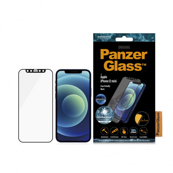 PanzerGlass iPhone 12 Mini näytönsuoja reuna-reunaan sinivalosuodatin