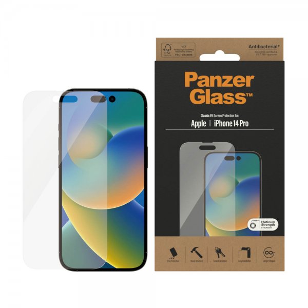 PanzerGlass iPhone 14 Pro Näytönsuoja Classic Fit