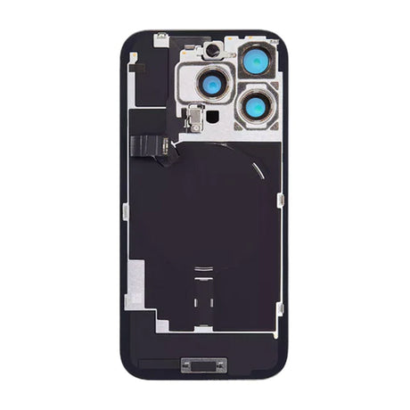 iPhone 16 Pro Max -takalasi pienten osien kanssa - Musta titaani