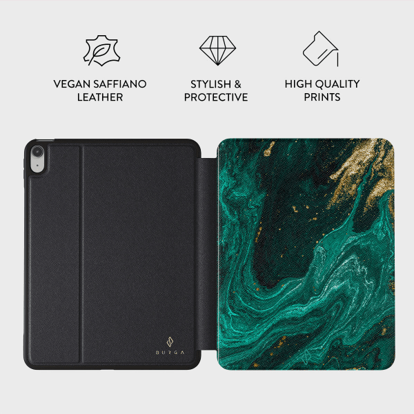 Burga iPad 10.9 (10. sukupolvi)/iPad 11 (A16) Folio-kotelo Emerald Pool