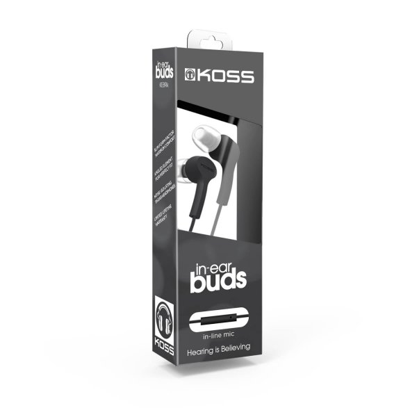 Koss KEB9i In Ear -kuulokkeet mikrofonilla, musta