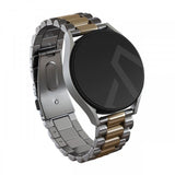 Burga Samsung Galaxy Watch 22mm Ranneke Metalli Hopea Kulta