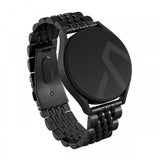 Burga Samsung Galaxy Watch 20 mm ranneke, metallinen, musta