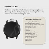 Osta Samsung Galaxy Watch 22mm Metalliranneke Musta