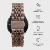 Burga Samsung Galaxy Watch 22mm Ranneke Metalli Ruusukulta