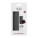 X2O Honor 600 Kotelo Classic Wallet Musta