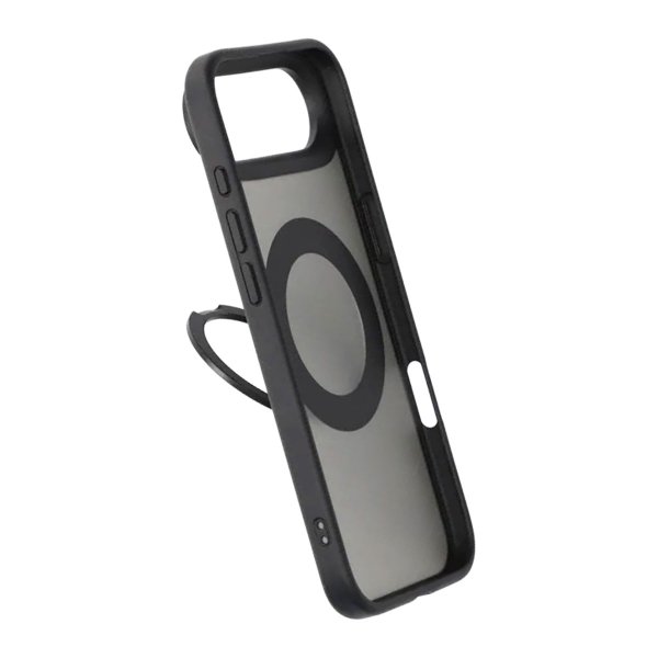iPhone Air -kuoret kääntyvällä MagSafe-jalustalla, musta