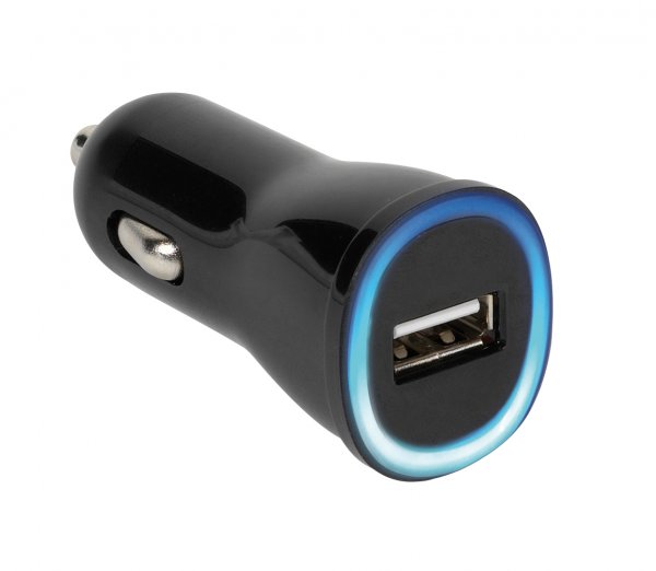 Vivanco Autolaturi 1xUSB-A 2.1A 12/24V Musta