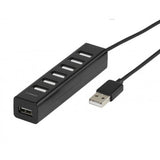 Vivanco USB-keskitin 7x USB 2.0, musta