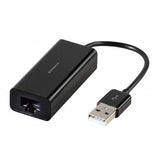 Vivanco USB 2.0 – RJ45-verkkosovitin, musta