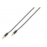 Vivanco Litteä Äänikaapeli 3.5mm uros/uros 1m