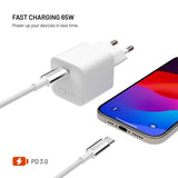 Fixed Laturi USB-C-kaapelilla Mini PD 65W GaN