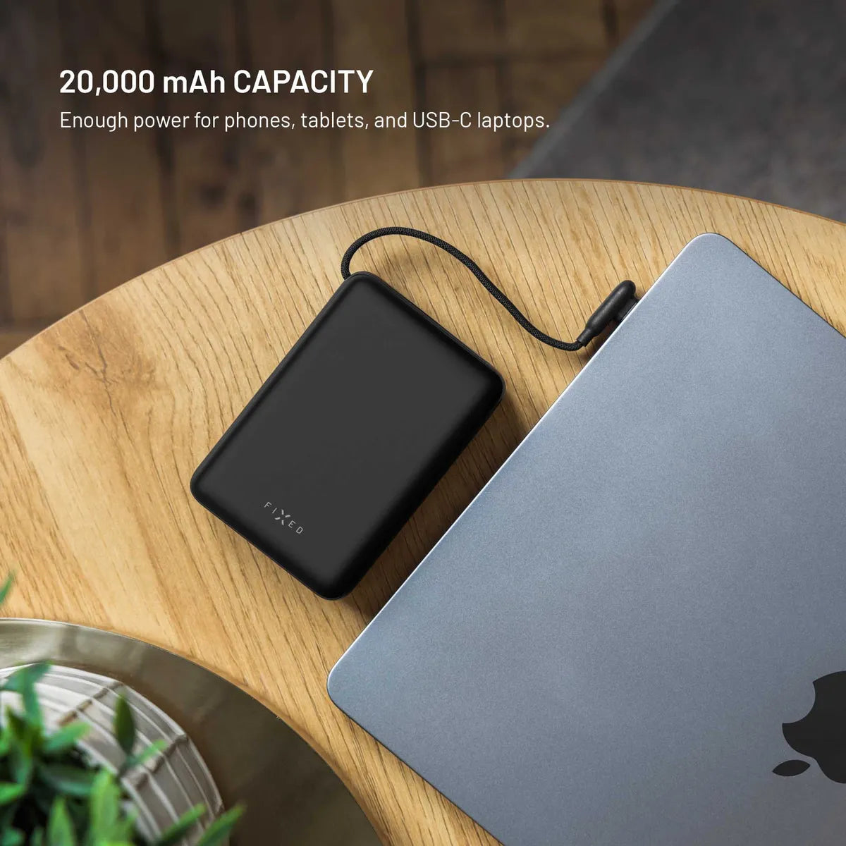 Fixed Zen 20 Loop Powerbank sisäänrakennetulla USB-C kaapelilla 40W