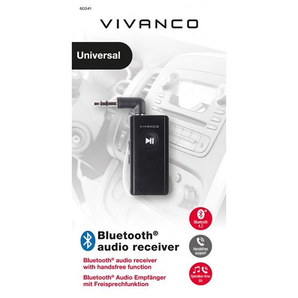 Vivanco Adapter Bluetooth-äänivastaanotin 3.5mm Musta
