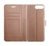 Vivanco iPhone 6/6S Plus/iPhone 7 Plus/iPhone 8 Plus -suojakotelo Classic Wallet, ruusukulta