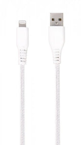 Vivanco Kaapeli Longlife Punottu USB-A/Lightning 2.5m Valkoinen