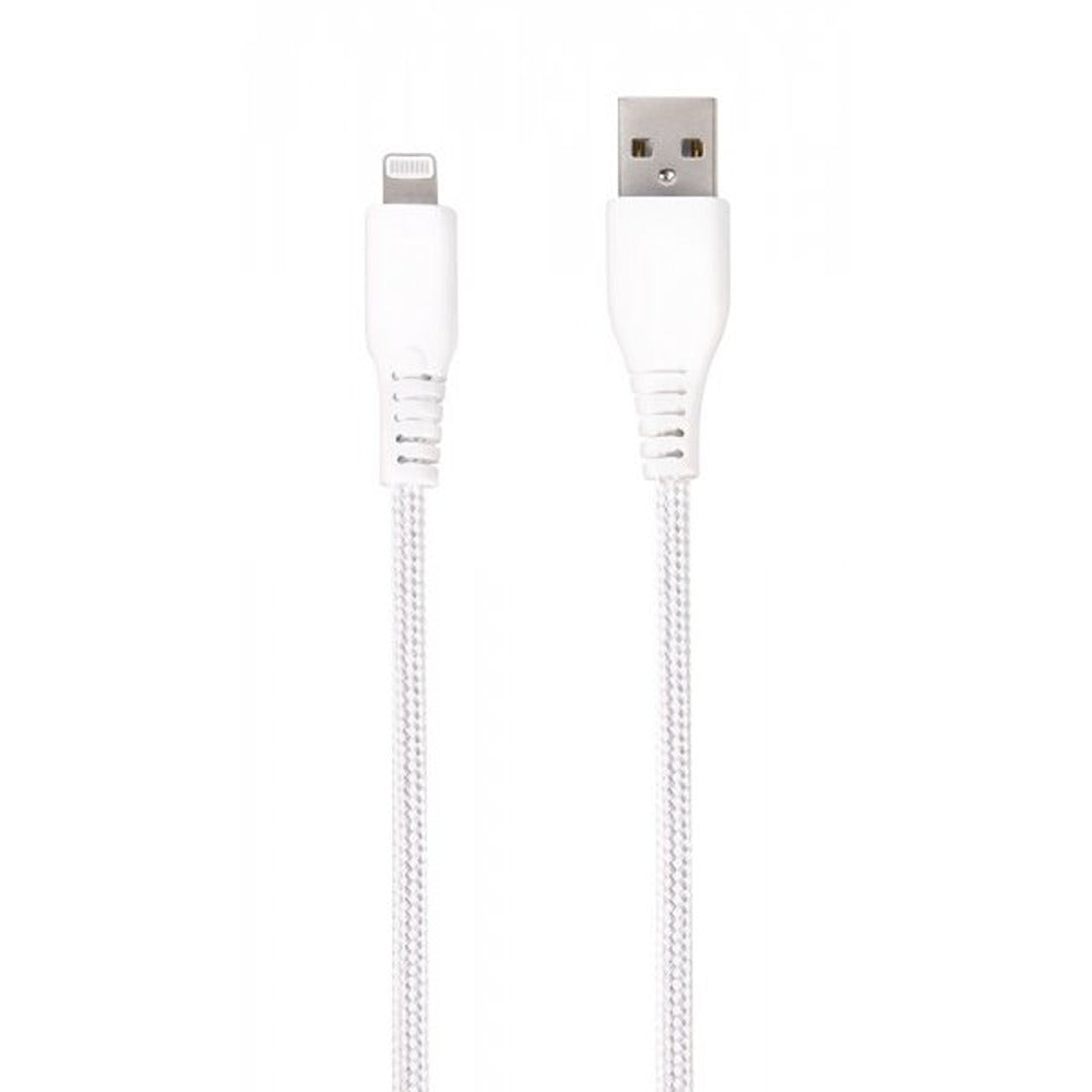 Vivanco Kaapeli Longlife Punottu USB-A/Lightning 2.5m Valkoinen