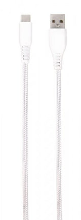 Vivanco Kaapeli Longlife Braided USB-A/USB-C 2.5m Valkoinen