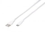 Vivanco Kaapeli Longlife Braided USB-A/USB-C 2.5m Valkoinen
