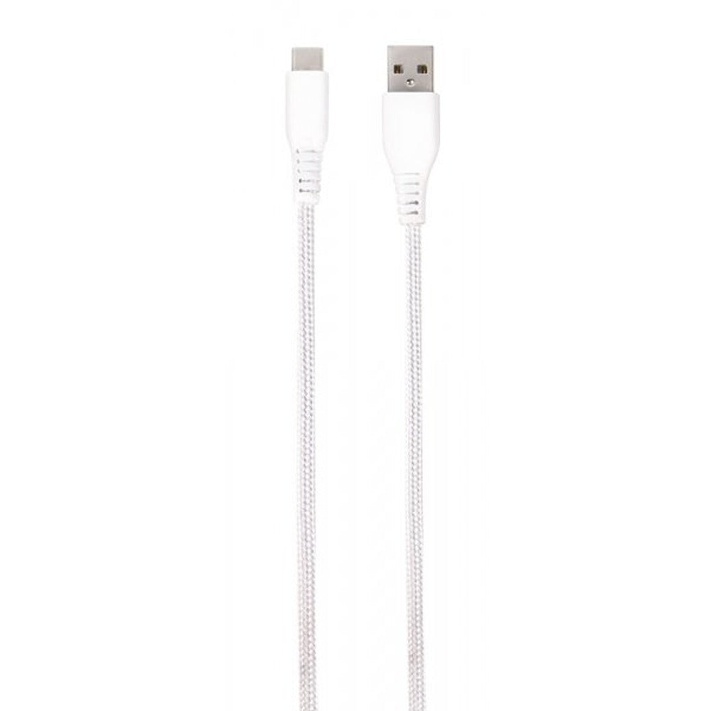 Vivanco Kabel Longlife Braided USB-A/USB-C 1.5m Valkoinen