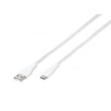Vivanco Kabel Longlife Braided USB-A/USB-C 1.5m Valkoinen