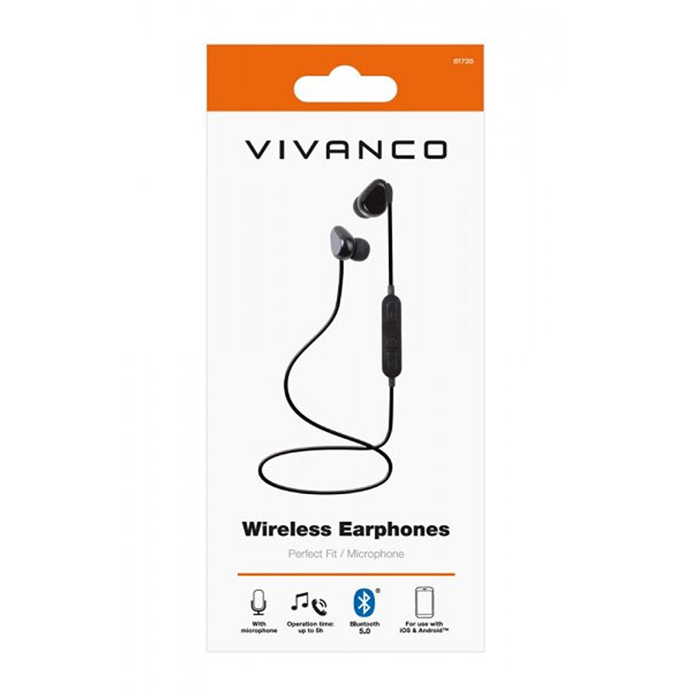 Vivanco Langattomat Kuulokkeet Wireless Earphones Musta