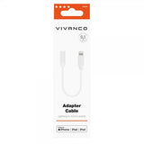 Vivanco Äänisovitin Lightning–3,5 mm MFI Valkoinen