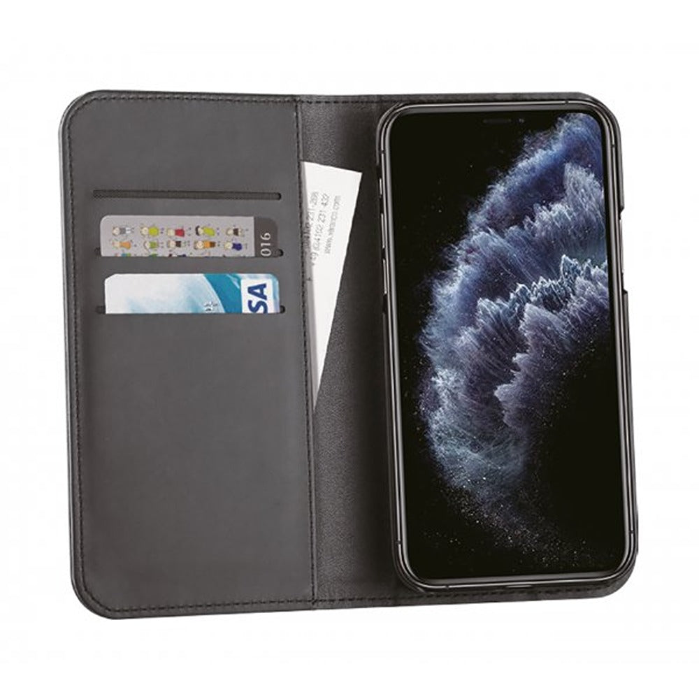 Vivanco iPhone 12/iPhone 12 Pro Kotelo Classic Wallet Musta