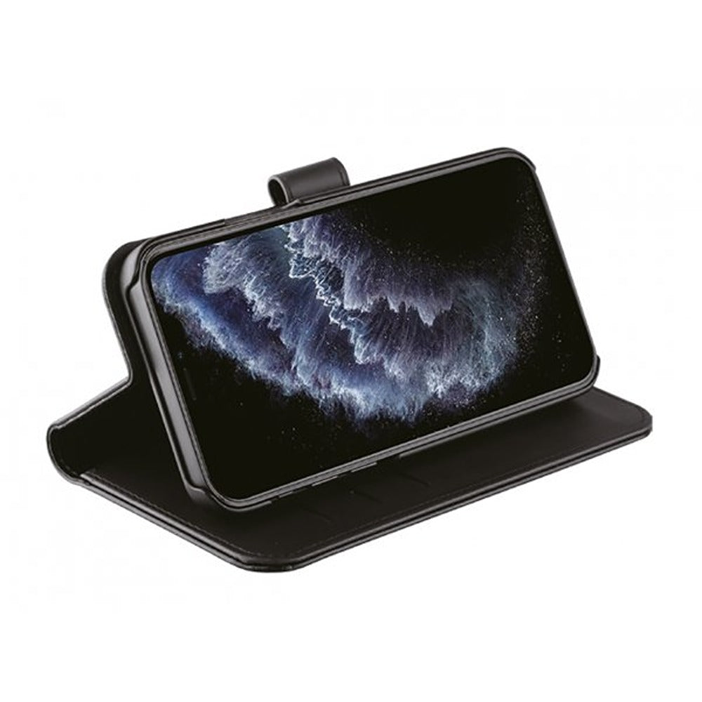 Vivanco iPhone 12/iPhone 12 Pro Kotelo Classic Wallet Musta
