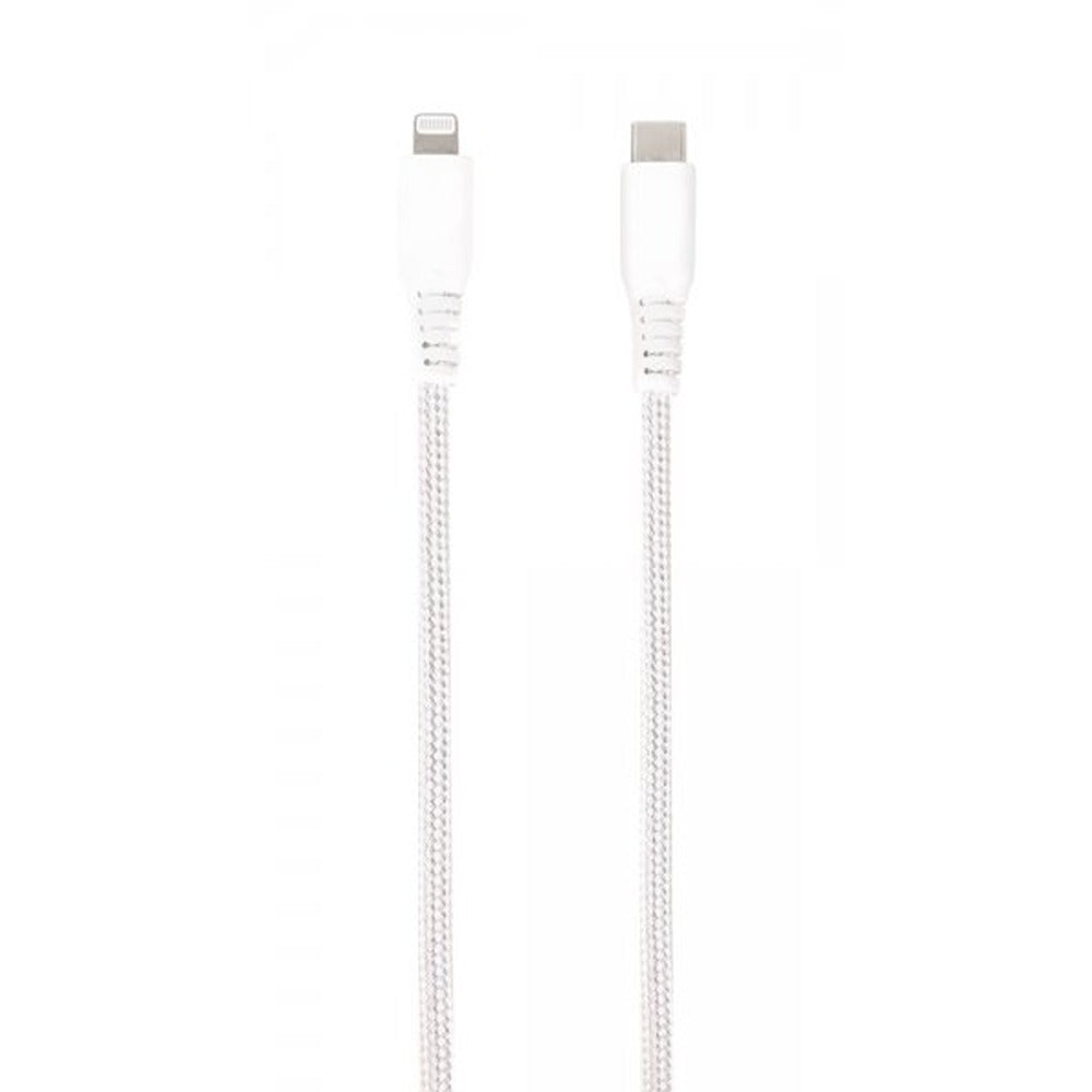 Vivanco Kaapeli Longlife Punottu USB-C/Lightning 0.5m Valkoinen