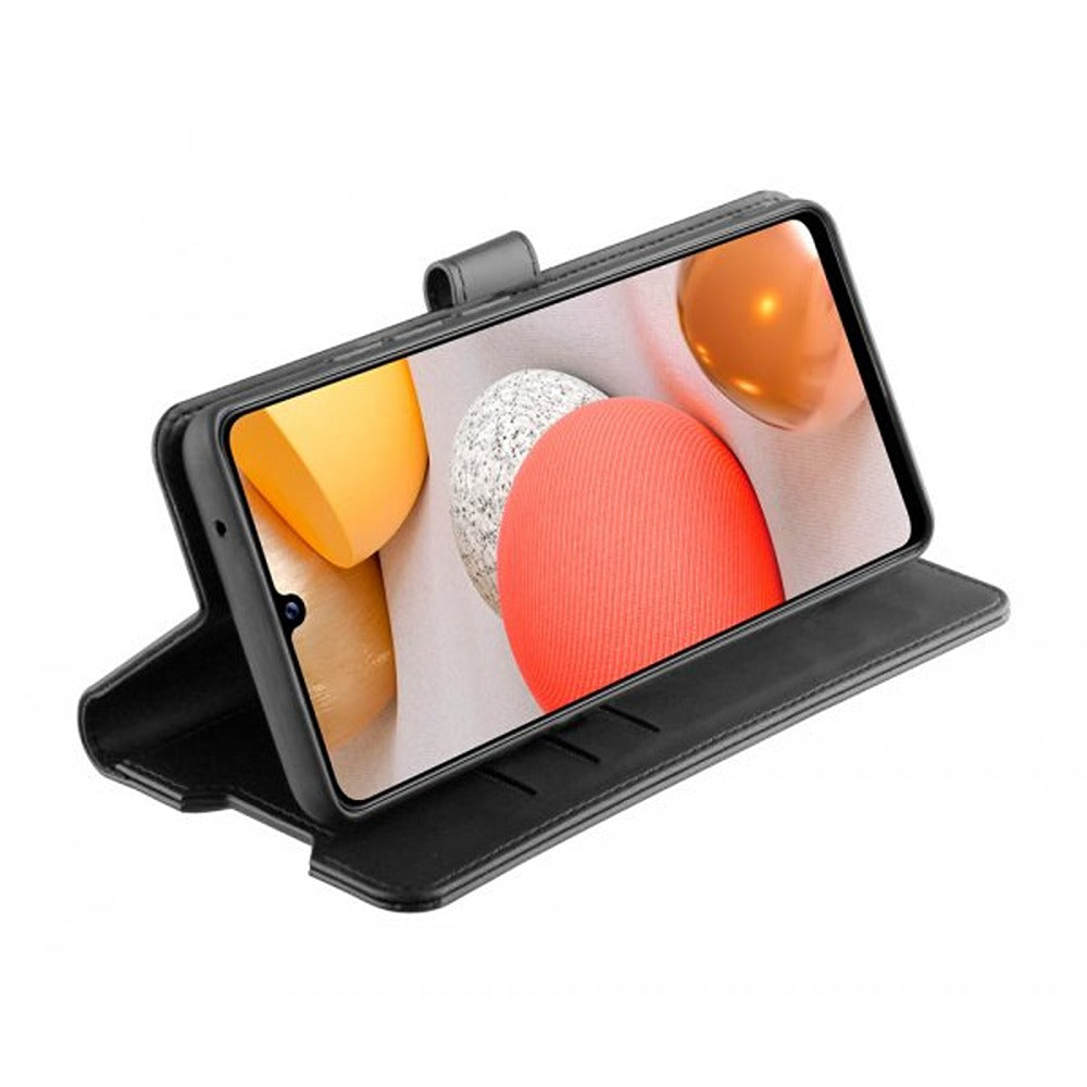 Vivanco Samsung Galaxy A42 5G Kotelo Classic Wallet Musta
