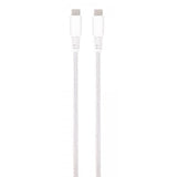 Vivanco Kaapeli Longlife Punottu USB-C/USB-C 0.5m Valkoinen