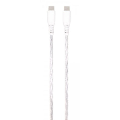 Vivanco Kaapeli Longlife Punottu USB-C/USB-C 0.5m Valkoinen