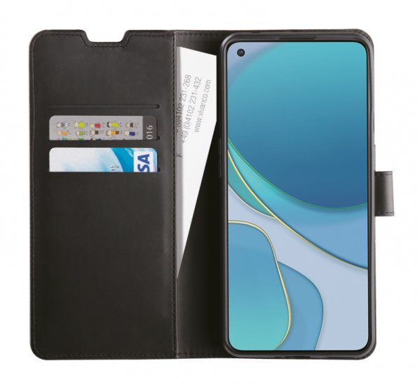 Vivanco OnePlus 9 Pro -suojakuori, Classic Wallet, musta