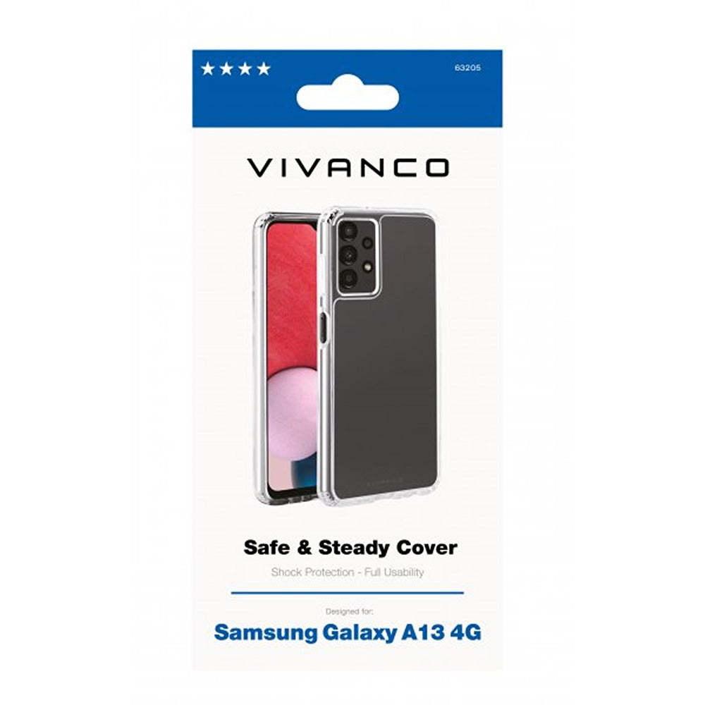 Vivanco Samsung Galaxy A13 4G Kuori Safe & Steady Transparent
