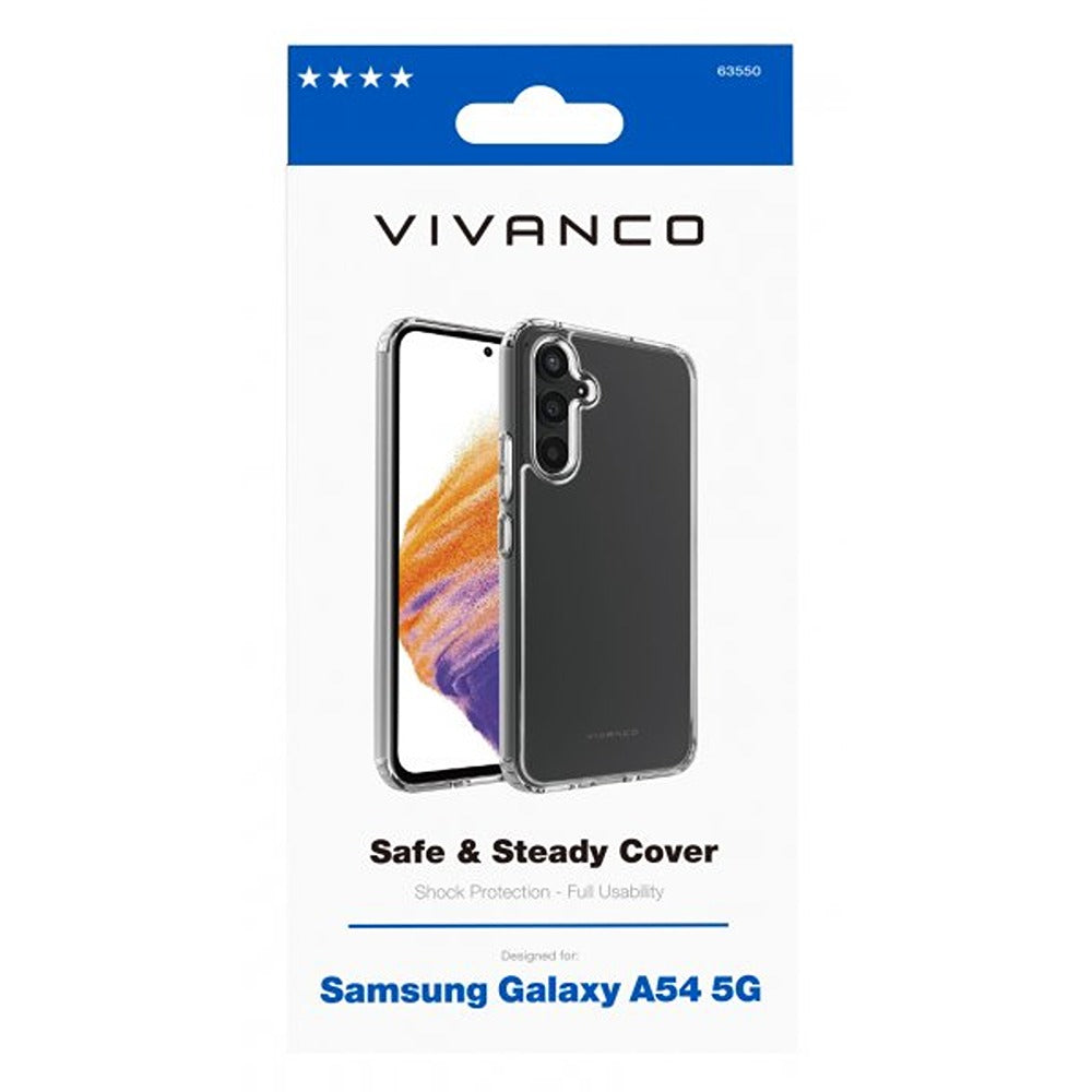 Vivanco Samsung Galaxy A54 5G -suojakuori Safe & Steady Transparent