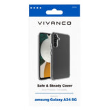 Vivanco Samsung Galaxy A34 5G Kuori Safe & Steady Läpinäkyvä